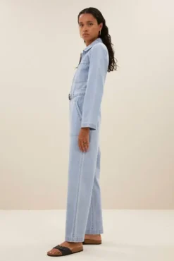 By bar Combinaisons<louise denim suit | light denim