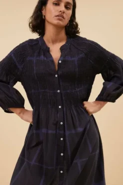 By bar Robes<loulou square dress | square print