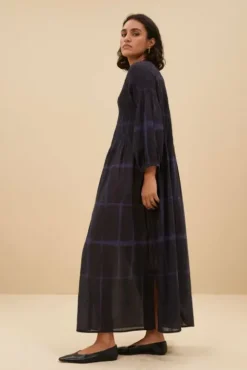 By bar Robes<loulou square dress | square print