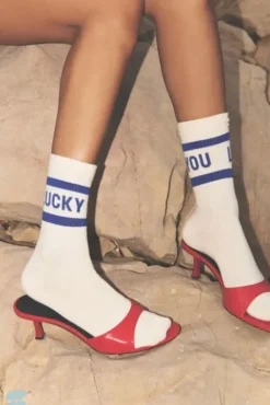 By bar Chaussettes<lucky you socks | kingsblue