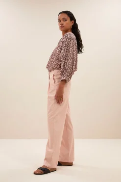 By bar Chemisiers<lucy cheetah blouse | pink cheetah print