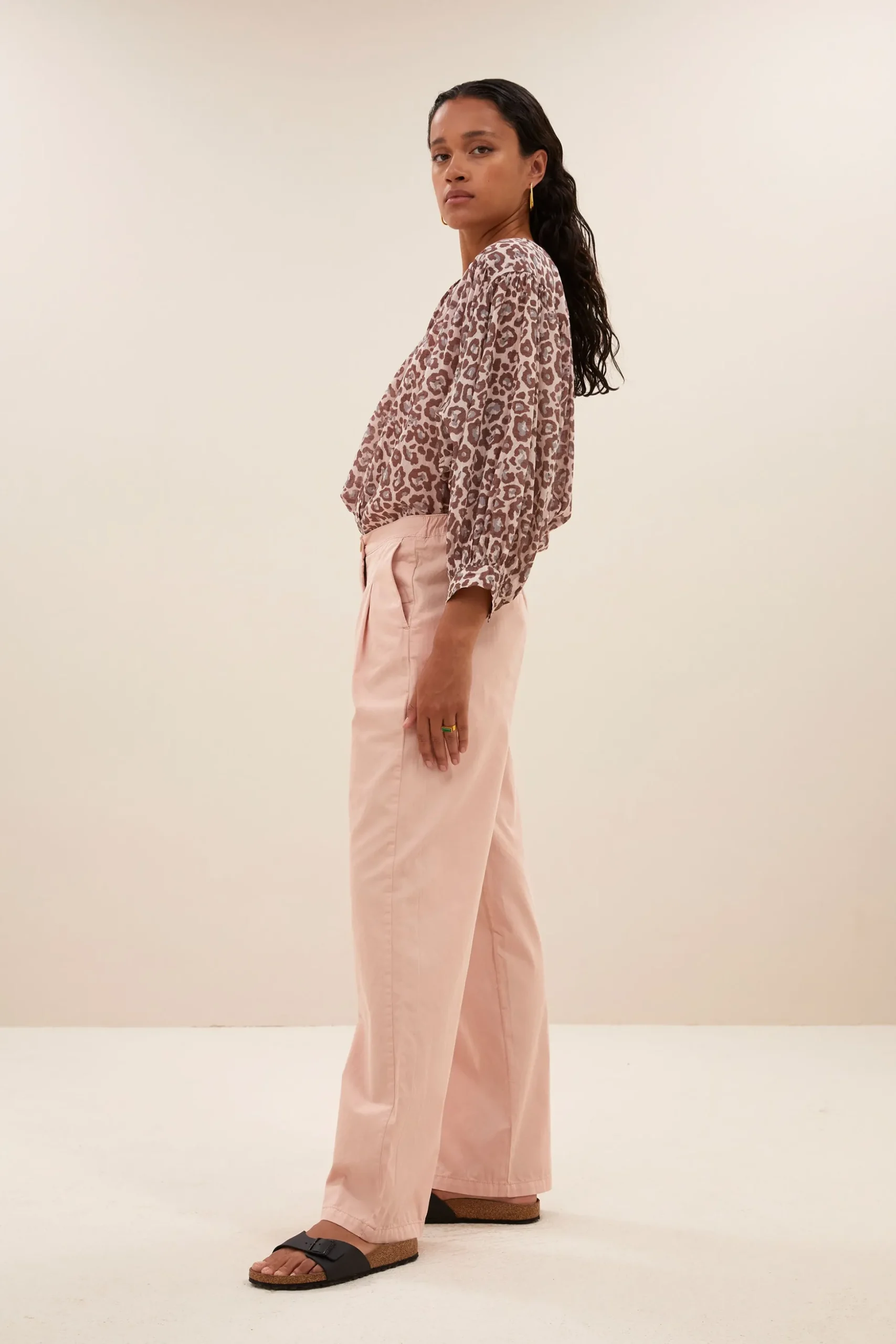 By bar Chemisiers<lucy cheetah blouse | pink cheetah print