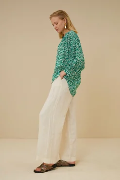 By bar Chemisiers<lucy graphic blouse | graphic green