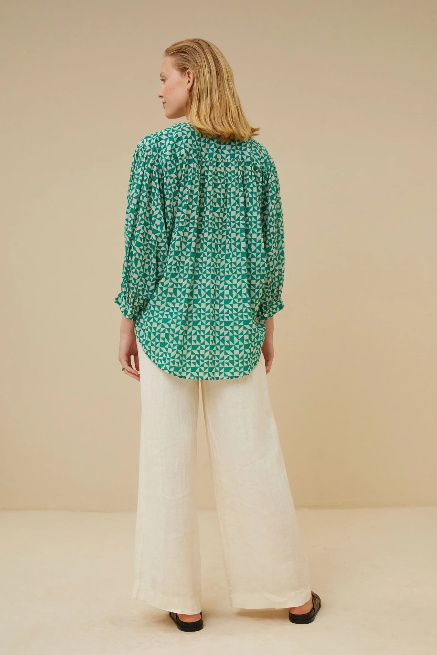By bar Chemisiers<lucy graphic blouse | graphic green
