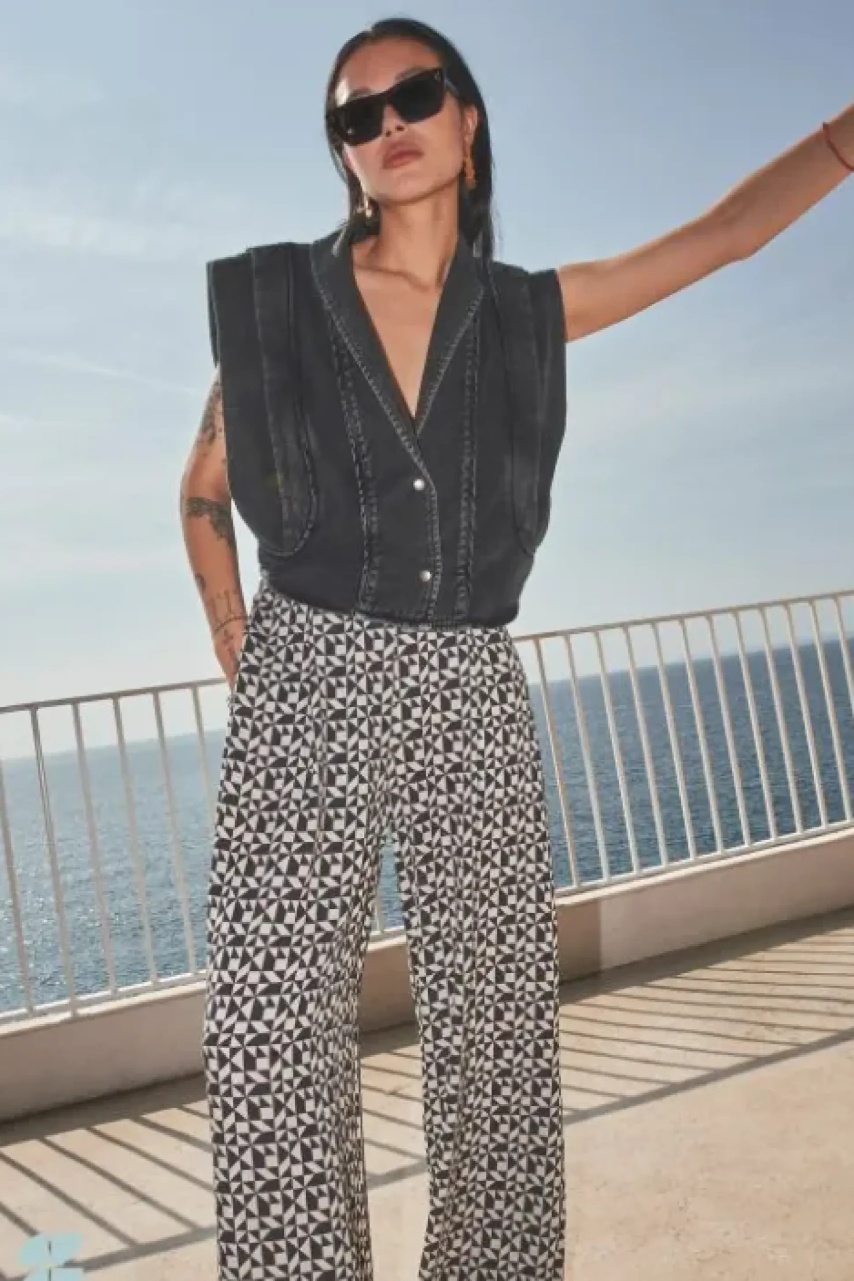 By bar Pantalon<mara graphic pant | graphic print