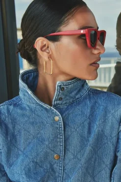 By bar Lunettes De Soleil<marley sunglasses | scarlet red
