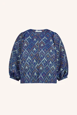 By bar Chemisiers<mauri blouse | pavo jacquard print