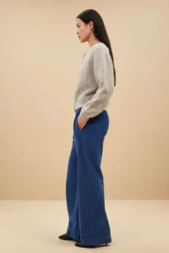 By bar Pantalon<mees cord pants | bright oil blue