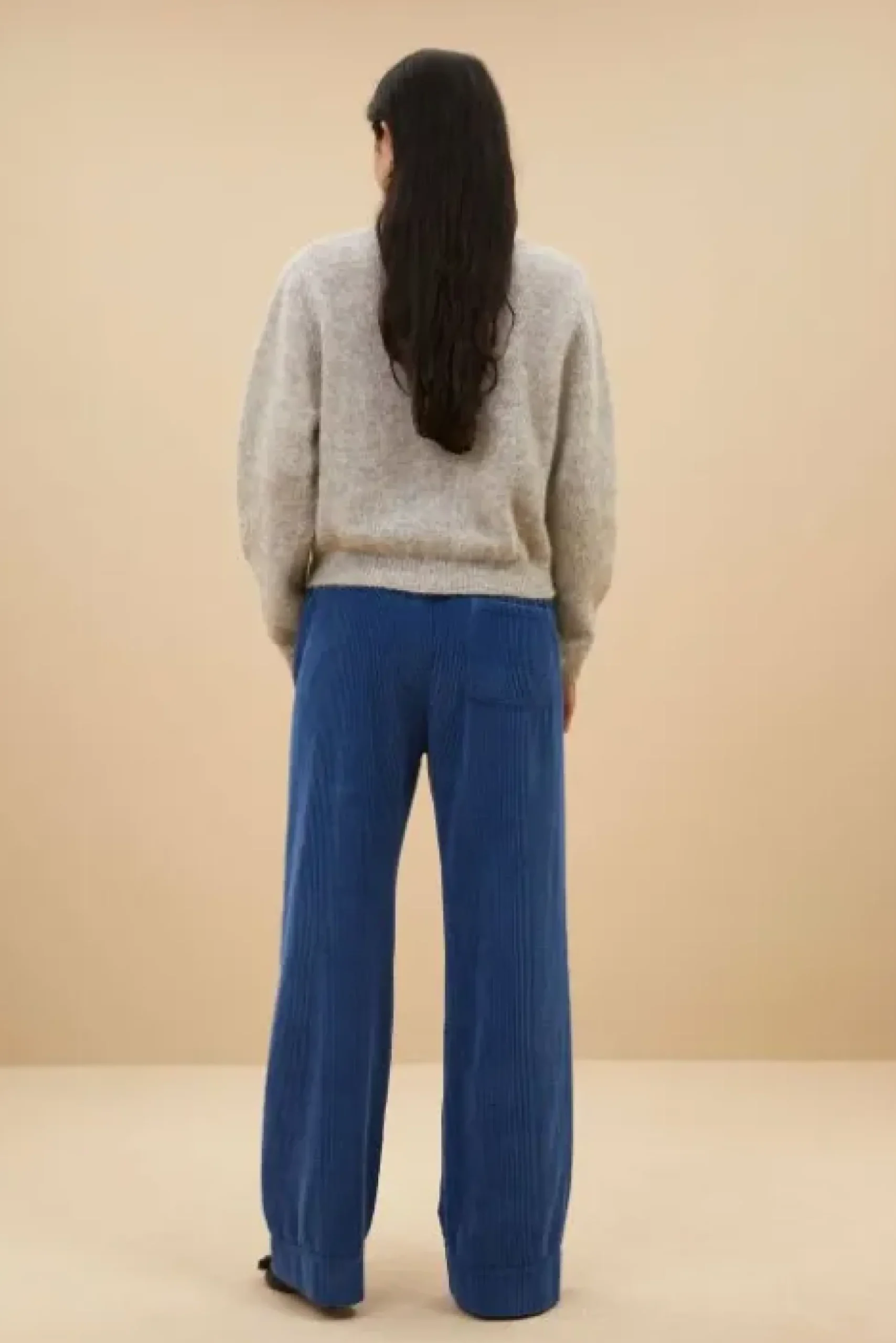 By bar Pantalon<mees cord pants | bright oil blue
