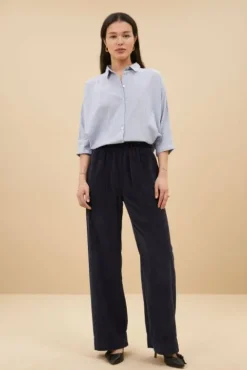 By bar Pantalon<mees cord pants | midnight