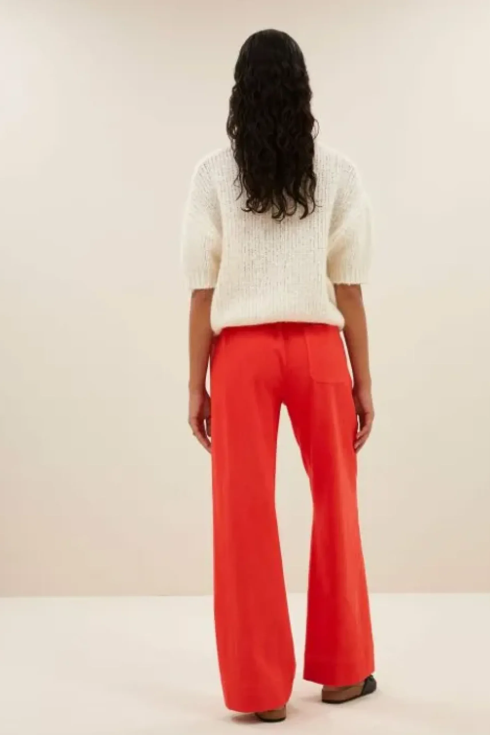 By bar Pantalon<mees twill pants | poppy red