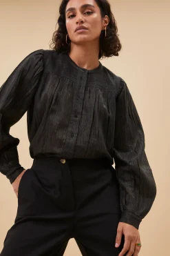 By bar Chemisiers<meggie lurex blouse | midnight