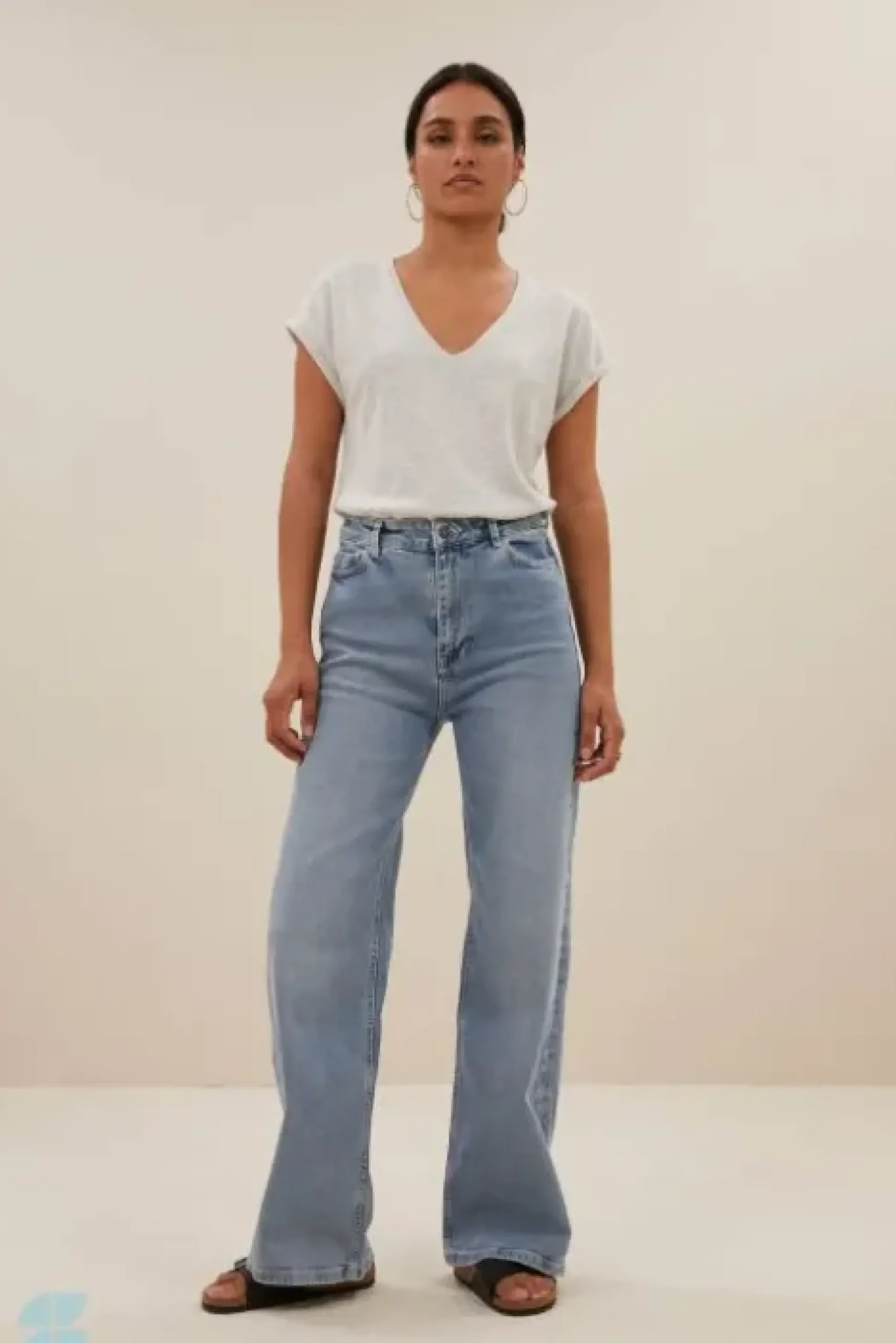 By bar Tops & T-shirts<momi logo top | light grey melee