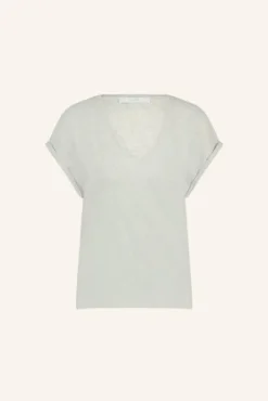 By bar Tops & T-shirts<momi logo top | light grey melee