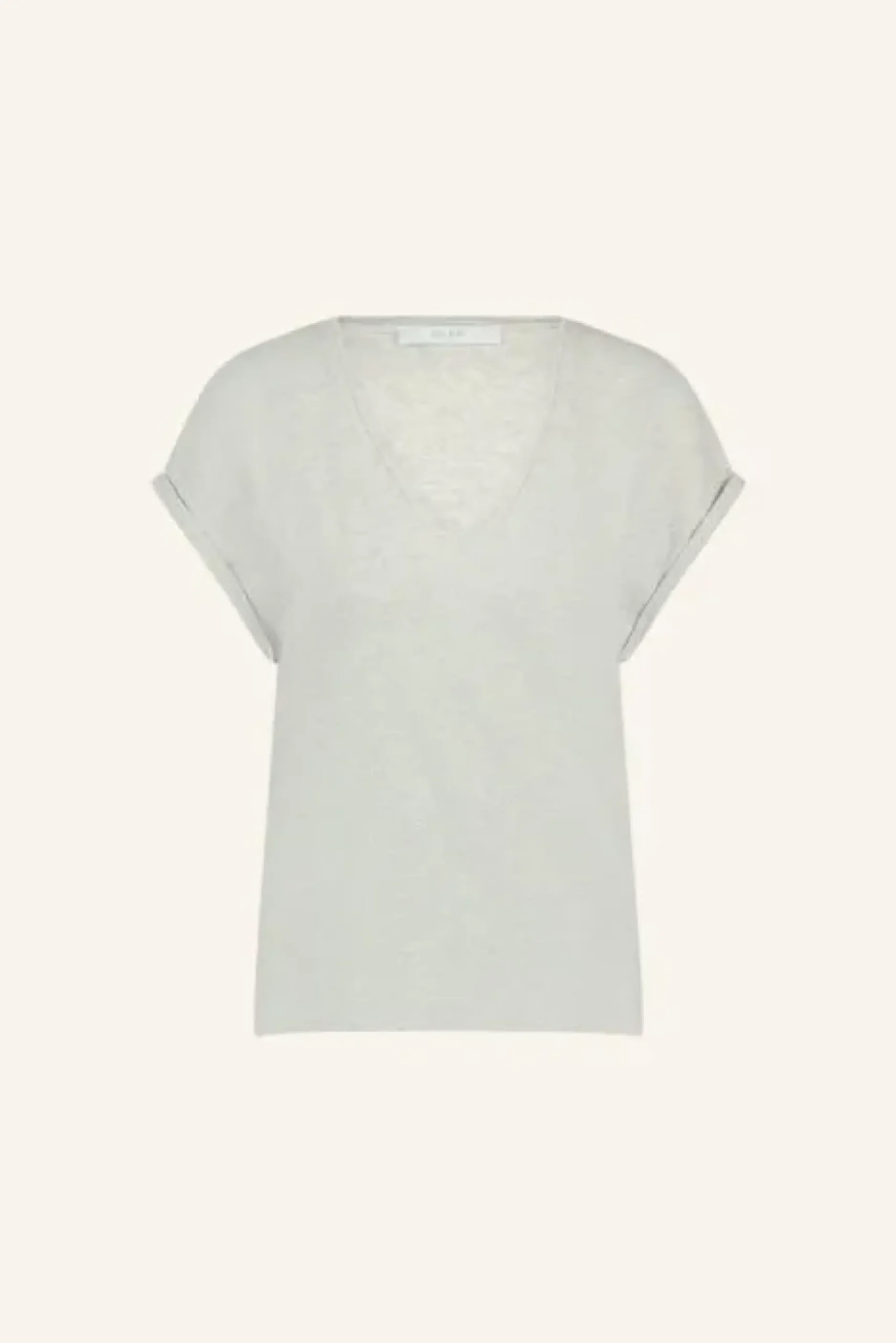 By bar Tops & T-shirts<momi logo top | light grey melee