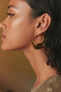By bar Boucles D'oreilles|Bijoux<moon earring | gold