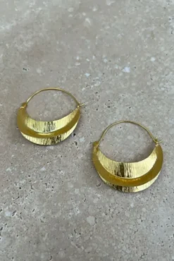 By bar Boucles D'oreilles|Bijoux<moon earring | gold