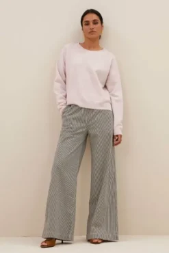 By bar Pantalon<neal stripe pants | black white stripe