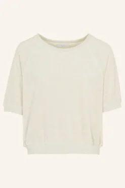 By bar Tops & T-shirts<neva slub top | almond