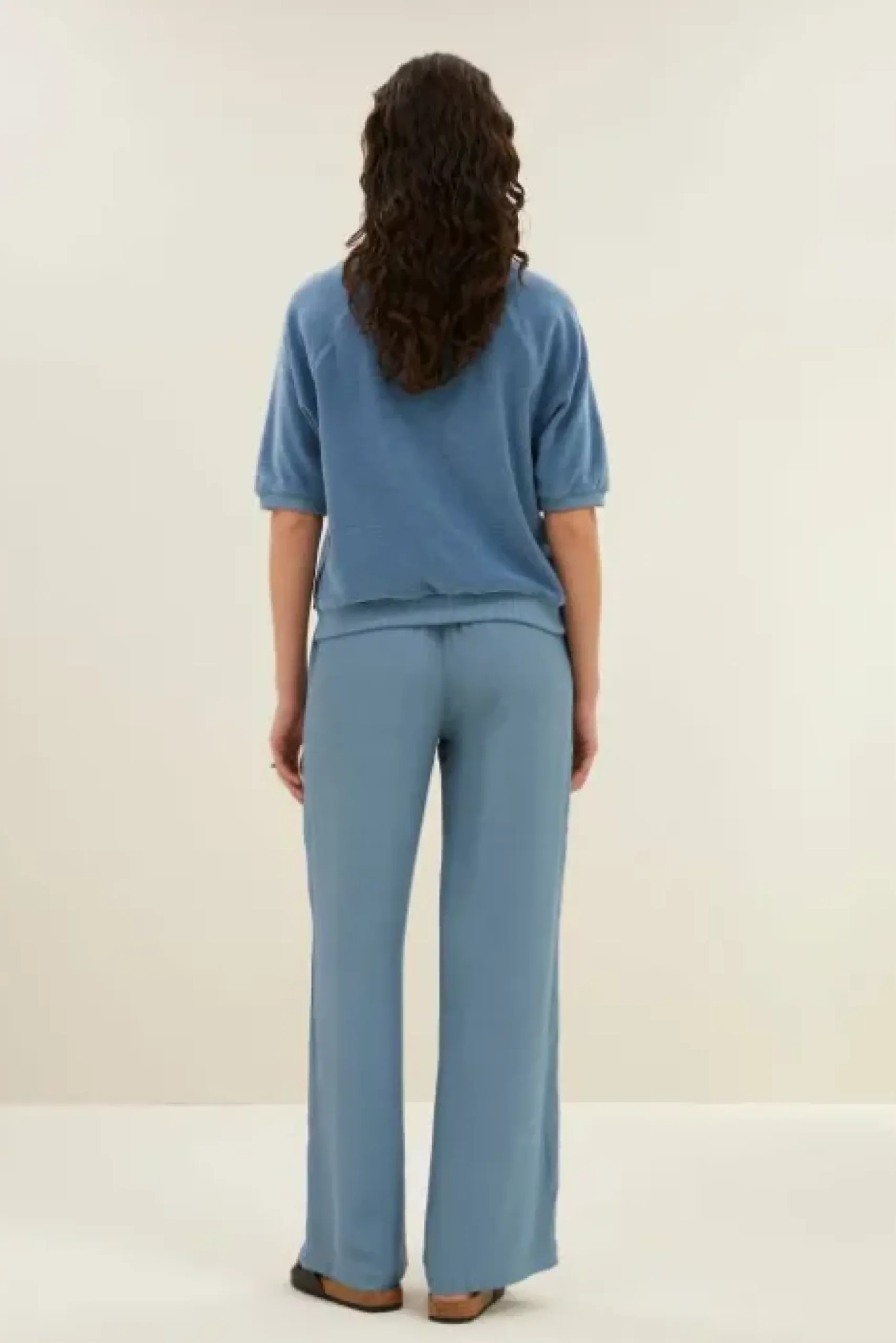 By bar Tops & T-shirts<neva slub top | blue stone