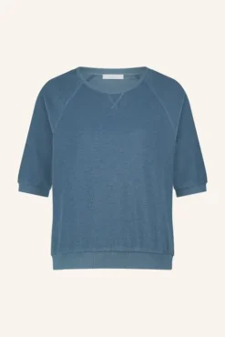 By bar Tops & T-shirts<neva slub top | blue stone