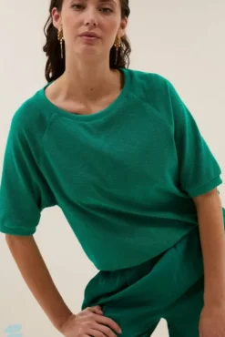 By bar Tops & T-shirts<neva slub top | green lake