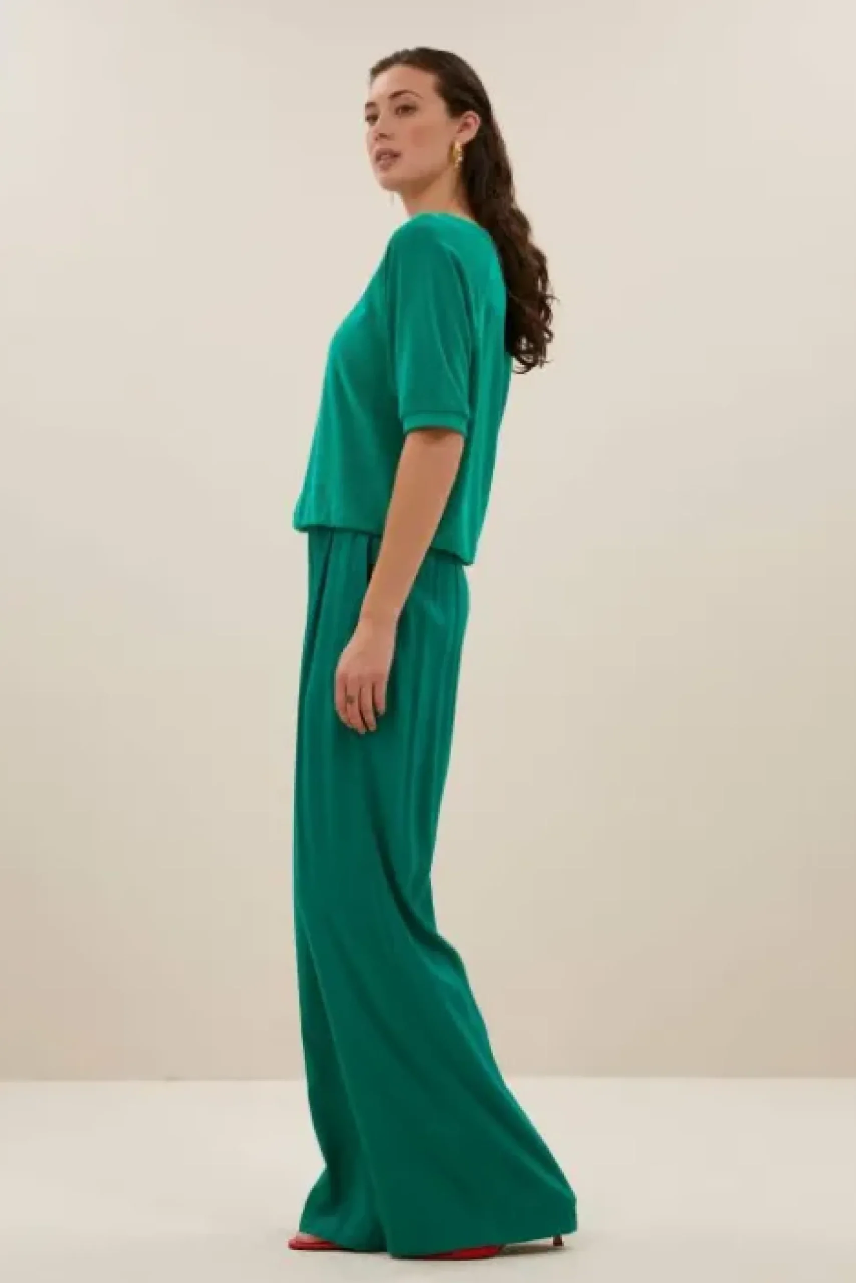 By bar Tops & T-shirts<neva slub top | green lake