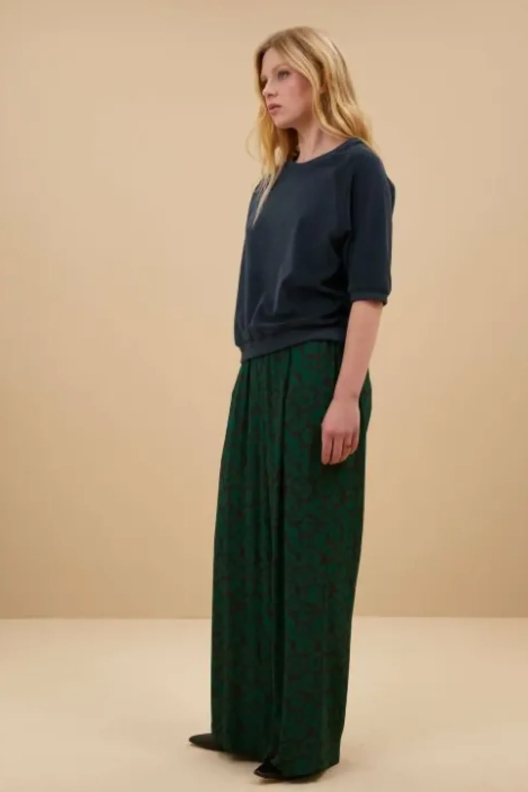 By bar Tops & T-shirts<neva slub top | midnight