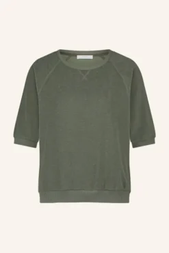 By bar Tops & T-shirts<neva slub top | mulled basil