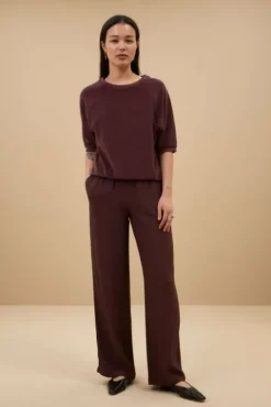 By bar Tops & T-shirts<neva slub top | pecan