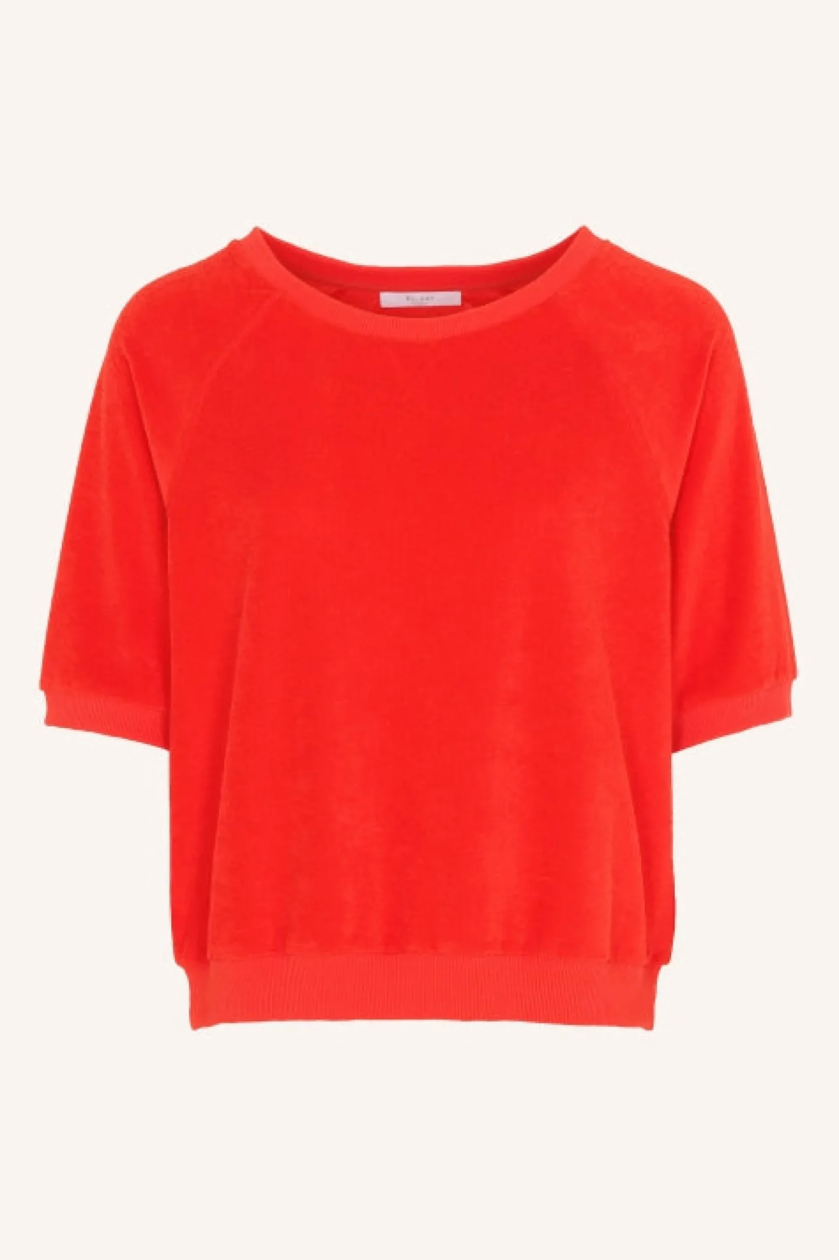 By bar Tops & T-shirts<neva slub top | poppy red