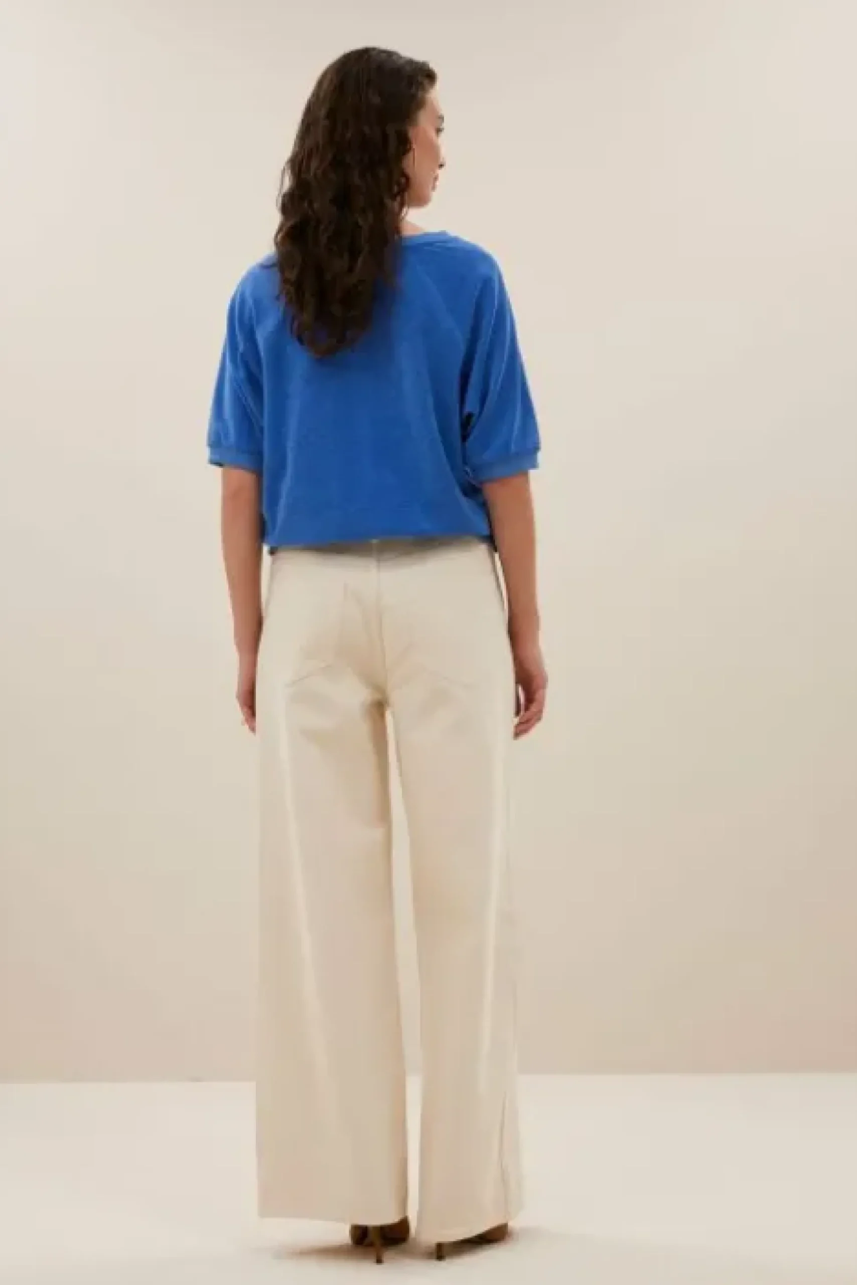 By bar Tops & T-shirts<neva slub top | queens blue