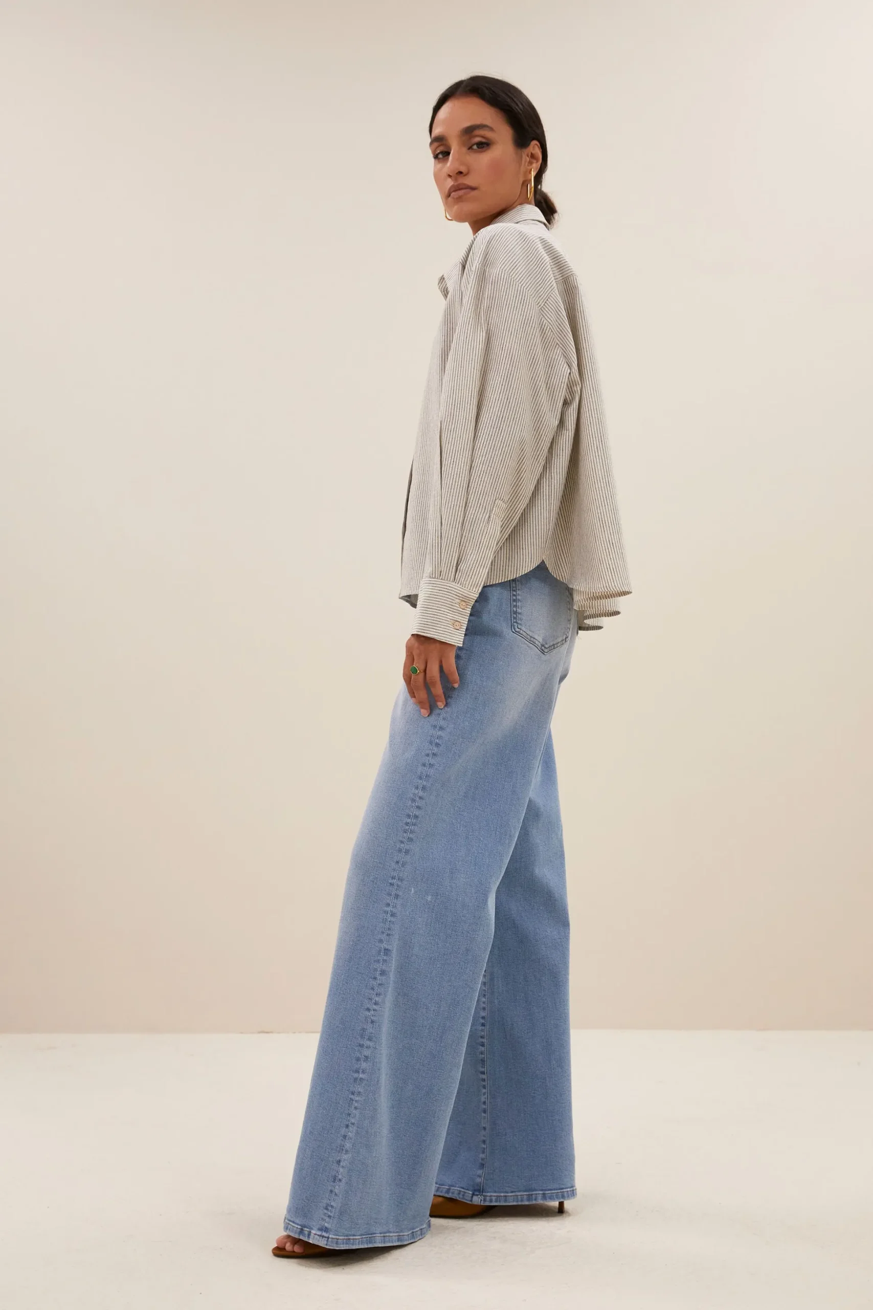 By bar Chemisiers<nima lurex stripe blouse | midnight
