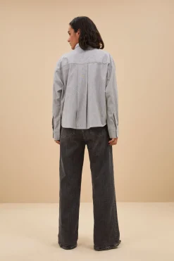 By bar Chemisiers<nima pin stripe blouse | black