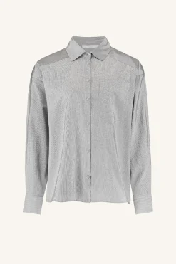 By bar Chemisiers<nima pin stripe blouse | black