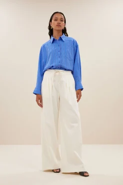By bar Chemisiers<nima stripe blouse | vivid blue stripe