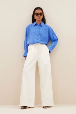 By bar Chemisiers<nima stripe blouse | vivid blue stripe
