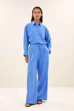 By bar Chemisiers<nima stripe blouse | vivid blue stripe