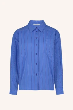 By bar Chemisiers<nima stripe blouse | vivid blue stripe