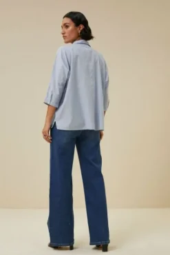 By bar Chemisiers<norel pin stripe blouse | indi grey