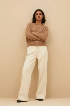 By bar Pantalon<odin cord pants | sand shell