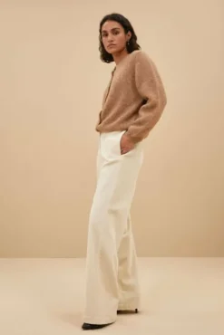 By bar Pantalon<odin cord pants | sand shell