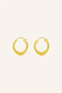By bar Boucles D'oreilles|Bijoux<PD art hoop earring small | gold