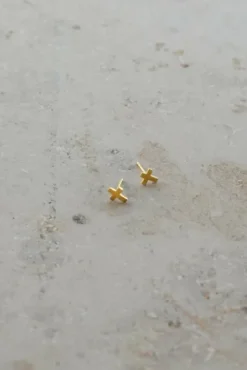 By bar Boucles D'oreilles|Bijoux<PD cross | gold