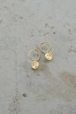 By bar Boucles D'oreilles<PD maria round earring | gold