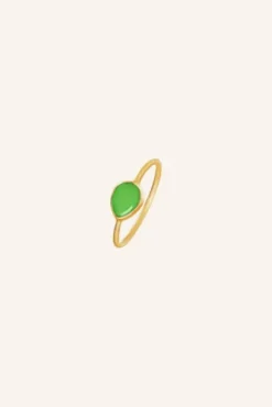 By bar Bijoux<PD MINIMAL RING | green