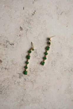 By bar Boucles D'oreilles<pd nolan earring | emerald