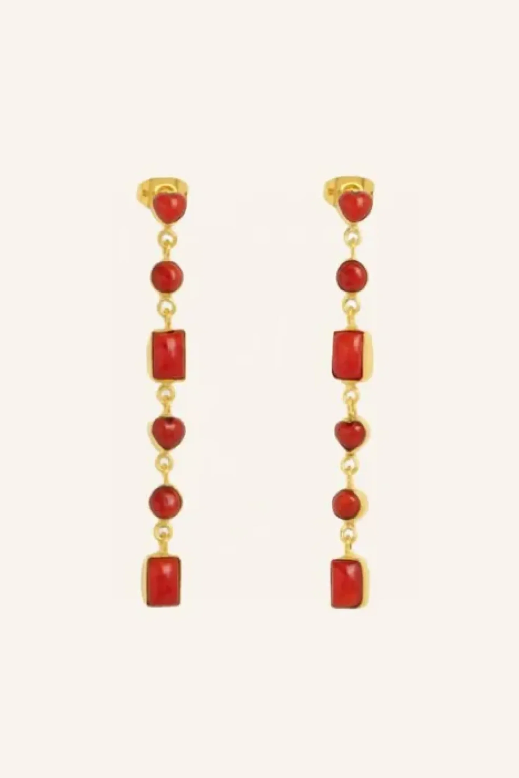 By bar Boucles D'oreilles<pd nolan earring | red