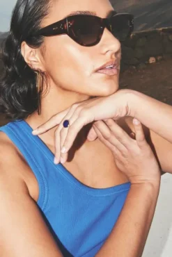 By bar Bijoux<PD OVAL RING | blue