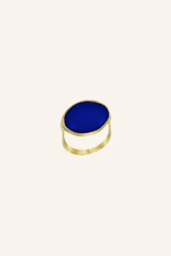 By bar Bijoux<PD OVAL RING | blue